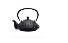 Regent - Cast Iron Chinese Teapot - Black with Lines - 800ml