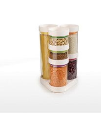 Joseph Joseph - Food Store Jars Carousel - White