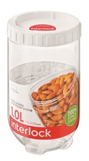 Lock & Lock - Container and Interlock Lid - 1 Litre - White
