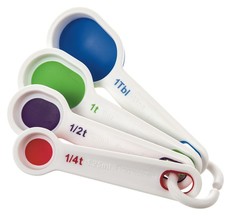 Progressive Kitchenware - Flexible Measuring Spoons - 4 Piece Set