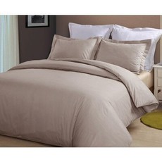 Chic Linen Luxurious Egyptian Cotton Duvet Cover Set - Natural (King Extra