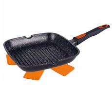 Berlinger Haus 28cm Marble Coating Detachable Handles Oven Safe Grill Pan Black - Granit Diamond Line