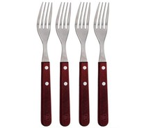 Blaumann 4-Piece Stainless Steel Fork Set - Brown