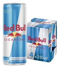 Red Bull Energy Drink Sugarfree 250ml (4 Pack)