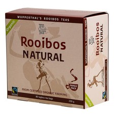 TopQualiTea Organic & Fair-Trade Rooibos Tea - 80 Tea Bags