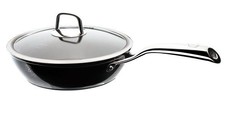 Berlinger Haus Marble Coating Deep Frypan with Lid 24cm - Royal Black Collection