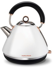 Morphy Richards - 1.5 Litre Accent Kettle - White With Rose Gold