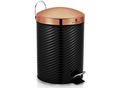 Berlinger 3 Litre Haus Pedal Bin - Black Rose Collection