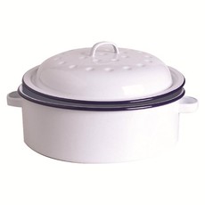 Round Enamel Coated Roaster Dish - 20cm