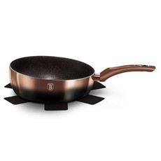 Berlinger Haus 26cm Marble Coating Flip Frypan - Rose Gold Noir Edition