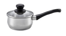 Scanpan - 1 Litre Classic Steel Saucepan with Lid - Silver