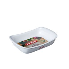 Pyrex - 33cm Supreme Ceramic Rectangular Roaster - White