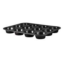 Berlinger Haus marble coating 12 Muffin Pan - Black