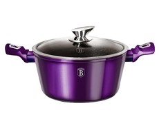 Berlinger Haus 20cm Marble Coating Casserole Pot - Royal Purple