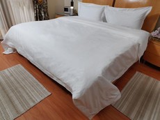 Dreyer 100% Cotton Percale 200TC Oxford Duvet Cover Set - White