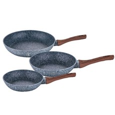 Berlinger Haus 3-Piece Marble Coating Frypan Set - Forest Line