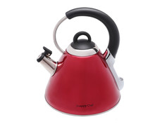 Snappy Chef 2.2 Litre Whistling Kettle - Red