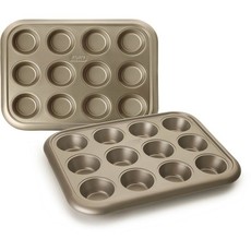 Ibili - Golden Class Non-Stick 12 Cup Muffin Pan