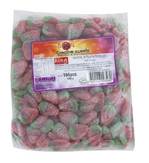 King Candy - Sour Strawberry Bulk Bag 2 x 1Kg