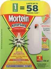 Mortein Naturgard Indoor Automatic Insect Control System Complete - Citronella - 236ml