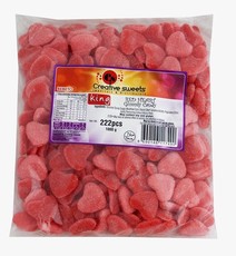 King Candy - Red Hearts Bulk Bag 2 x 1 Kg