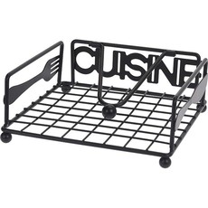 Excellence Homeware Black Metal Napkin Holder