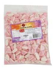 King Candy - Strawberry Puffs Bulk Bag 2 x 1Kg