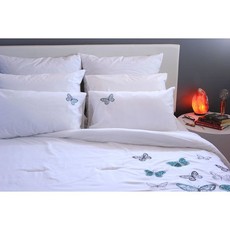 Lush Living - Butterfly Embroidered Duvet Comforter Set