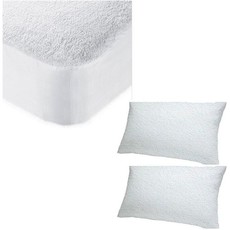 Lush Living - Terry Mattress + Pillow Protector Bundle - King