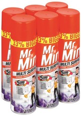 Mr Min Multi Surface Cleaner Polish Lavender - 6 x 400ml