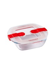 Pyrex Cook & Heat Square Roaster with lid 14x12cm