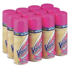 Vanish - Carpet Stain Remover - Power Shot Aerosol - 12 x 300ml