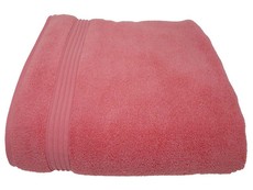 Bunty's Luxurious 570GSM Zero Twist 90x175cms Bath Sheet - Coral