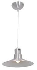 Bright Star Lighting Aluminium Dome Pendant with Black Cord - 170mm