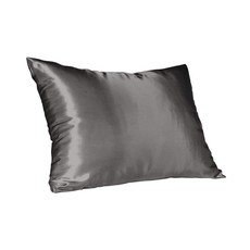Charcoal Satin Pillow Slip - Standard