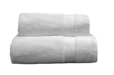 Dreyer Luxury 630gsm White Bath Sheet & Hand Towel Set