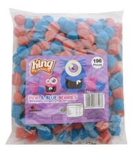 King Candy - Berries Pink & Blue Bulk Bag 2 x 1 Kg