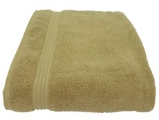Bunty's Luxurious 570GSM Zero Twist 90x175cms Bath Sheet - Pebble