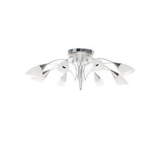 Bright Star Lighting Satin Chrome Flush Mount Pendant