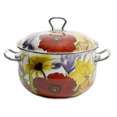Pioneer Woman Flower Garden 3.8L Enamel On Steel Casserole Pot