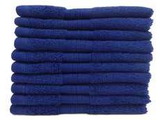 Towel-Bunty's Elegant 380 GSM Face Cloth 10 Piece Pack - Navy