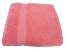 Bunty's Luxurious 570GSM Zero Twist Bath Towel 70 x 130cms Coral