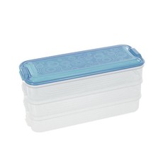 Iconix 3-Tier Stackable Food Storage Containers - Blue