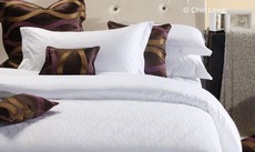 Chic Linen Luxurious Egyptian Cotton Dawn Duvet Cover Set - White (King Ext