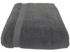 Bunty's Luxurious 570GSM Zero Twist 90x175cms Bath Sheet - Steel Grey