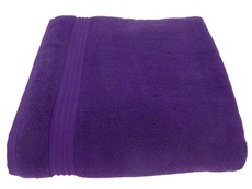 Bunty's Luxurious 570GSM Zero Twist 90x175cms Bath Sheet - Purple
