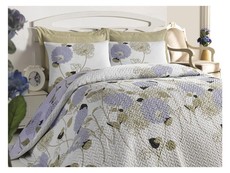 Ranforce Quilt Set Vivien Lila - Lilac (Size: Double)