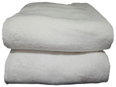 Surplus Design 9 Bath Sheet 90x180 800gms - White