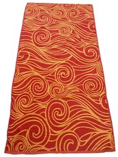 Bunty's Spiral Jacquard Beach Towel 90x180cms 730gms Orange