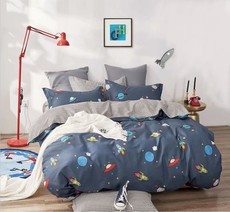 Linen Boutque - Kids Duvet Cover 3pc Set - Space